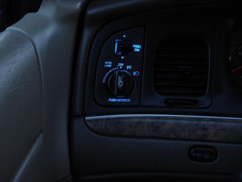 1999 Ford Crown Victoria - Blue LED Backlit Headlight Switch