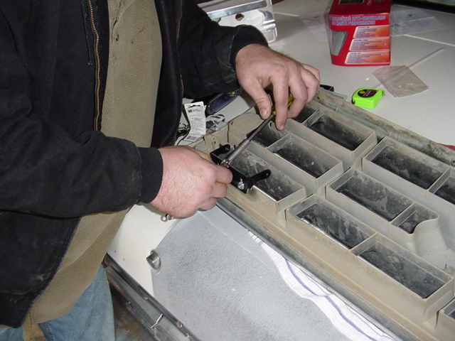 We bolted them right to the grille, so that they will be protected and look clean