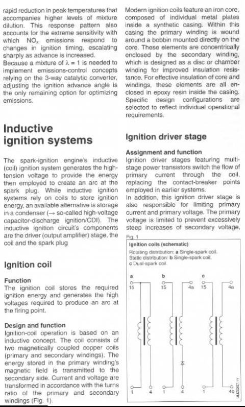 1993 Ford Taurus - Schematic illustration of different ignition coil configurations and their electrical connections.