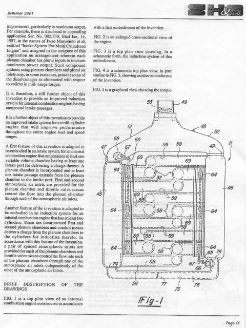1993 Ford Taurus - Patent document illustrating the Yamaha SHO engine, not a 1993 Ford Taurus.