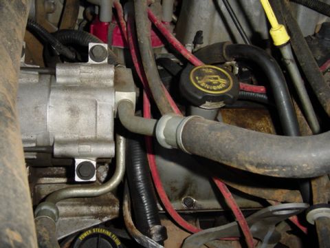 1989 Ford Bronco - Rear veiw of the compressor