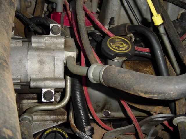 Rear veiw of the compressor