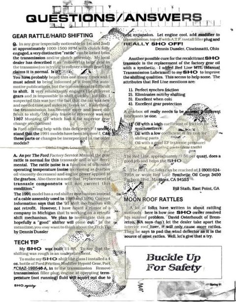 1993 Ford Taurus - This document contains articles and advertisements related to automotive repair and maintenance.