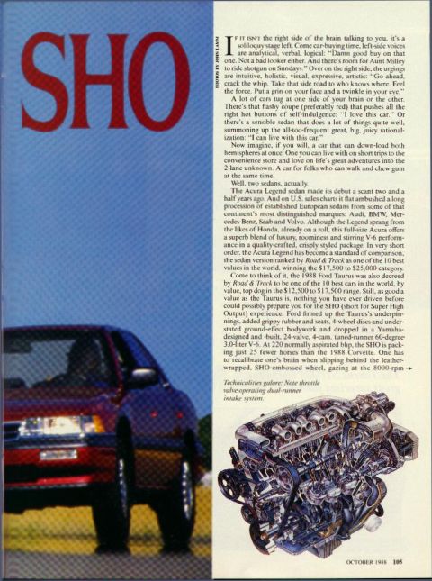 1993 Ford Taurus - Diagram shows a Yamaha-designed 3.0-liter V-6 engine, likely from a performance car.