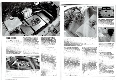 1993 Ford Taurus - Close-up views of a car's engine bay and interior, highlighting custom modifications.