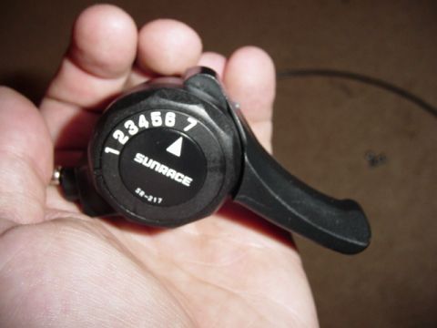 1989 Ford Bronco - Bike gear shifter will become a hand throttle for when I need to raise the idle.