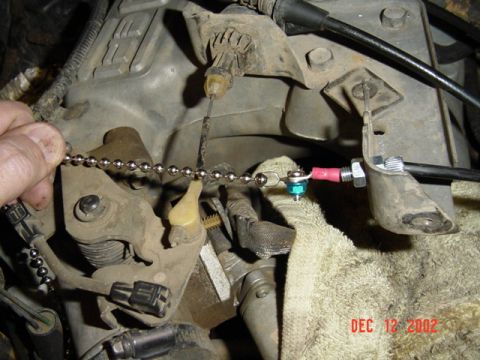 1989 Ford Bronco - Figuring out where the ball chain goes