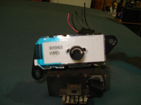 1979 Chevrolet C/K Pickup - A close-up of a vehicle's washer and wiper control switch assembly.
