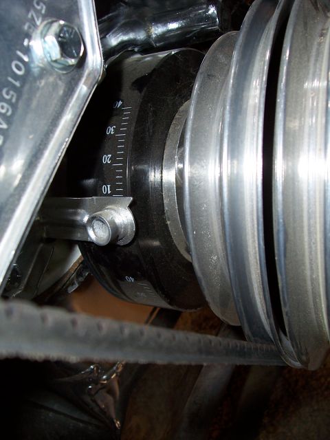 1978 Ford Mustang II - Engine pulley with timing marks visible, part of a larger assembly.