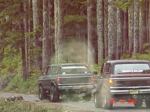 1989 Ford Bronco - Some wood in the road