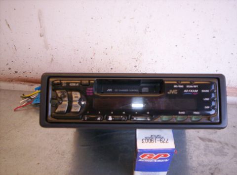 1995 Ford Bronco - A JVC KS-FX230 car stereo unit is shown, CD changer control and various buttons.