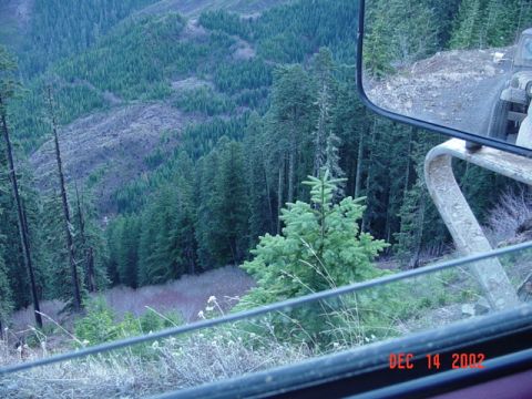 1989 Ford Bronco - Another veiw of the dropoff