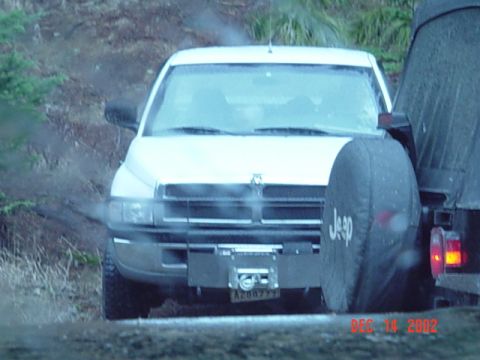 1989 Ford Bronco - Ranger guy watching the mud puddle on the way back by