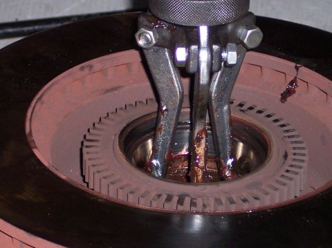 1996 Ford Bronco - Bearing and Race Tool Close Up