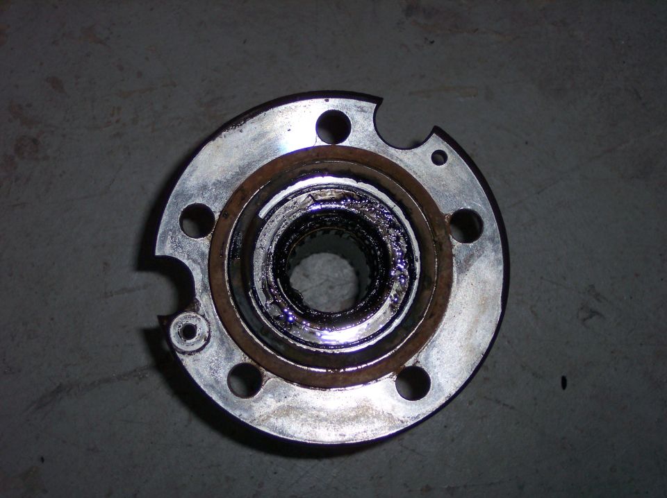 Spindle With Old Bearing and Seal