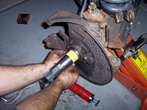 1996 Ford Bronco - Sanding the Spindle