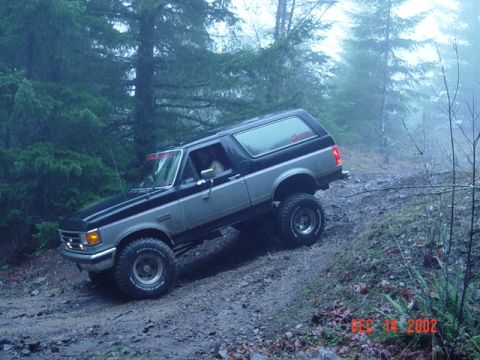 1989 Ford Bronco - Then I decided to back up the hill