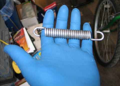 1994 Ford Bronco - Let's say you have a strong spring. (This is the centerstand spring from my 1975 CB750.)