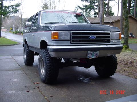 1989 Ford Bronco - Thats better, I didnt loose too much clearance