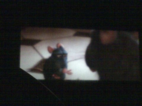 1989 Ford Bronco - A still from an animated movie shows a rat character on screen.
