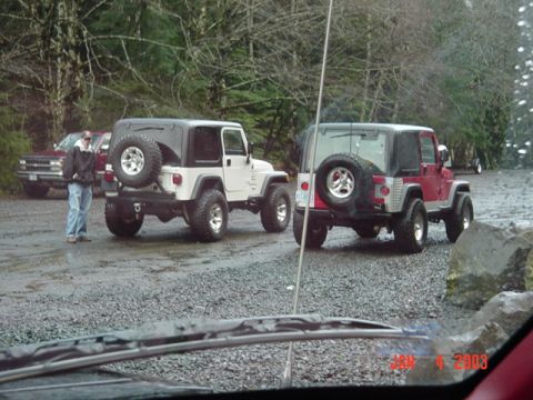 1989 Ford Bronco - Franks freinds with their TJs showed up too
