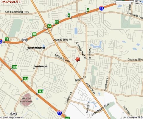 1995 Ford Bronco - A map displays various streets and landmarks, including a red star marking a specific location.