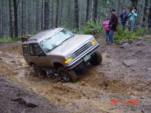 1989 Ford Bronco - And went way up on the side...Kinda scary