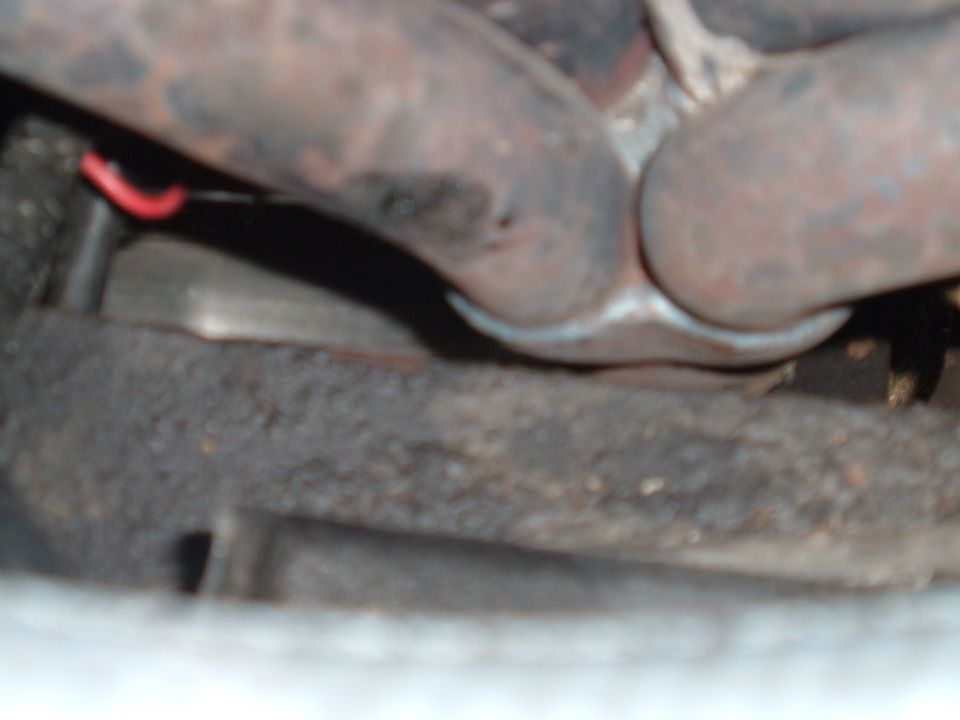 exhaust pipes and some metal components