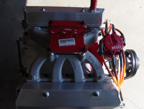 1978 Ford Bronco - Engine part with visible "Ford" casting and MSD ignition components.