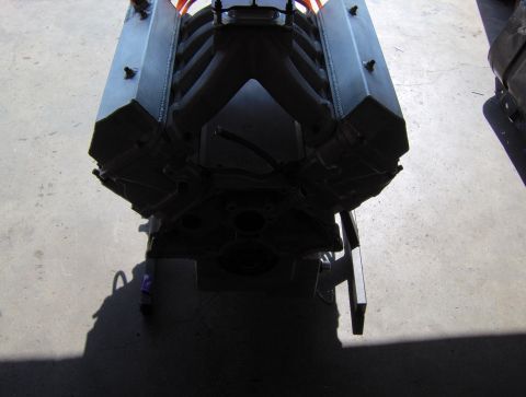 1978 Ford Bronco - Engine block with intake manifold and valve covers, viewed from above.