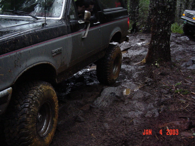 Oops, the rock is under the skid plate