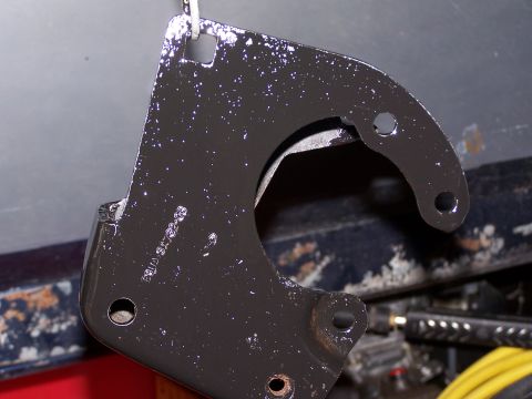 1986 Ford Bronco - Pump bracket has been stripped, de-gresed and POR-15..next step...new paint.