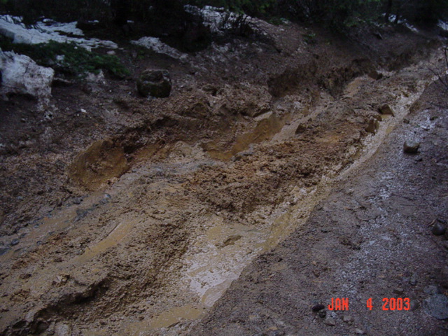 The ruts are bad