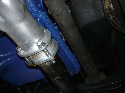 1979 Ford Bronco - Undercarriage view of a vehicle's exhaust system and driveshaft, with visible text from Supermotors.net.