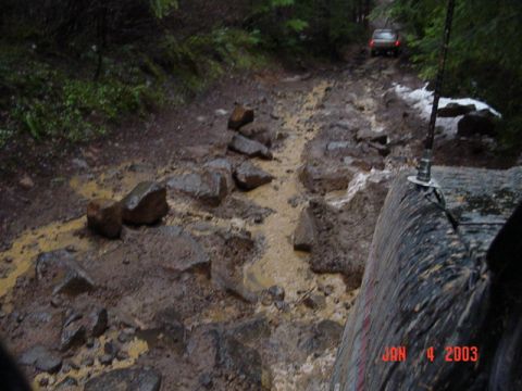 1989 Ford Bronco - Veiw down the hill