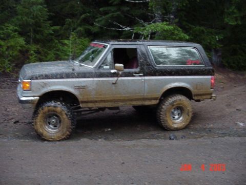 1989 Ford Bronco - At the bottom after making it a second time