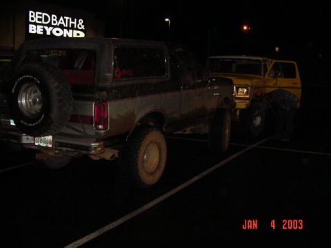 1989 Ford Bronco - Steves hub got hot on the way home.