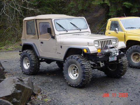 1989 Ford Bronco - YJ with springover, 2 1/2" springs and 37" Boggers