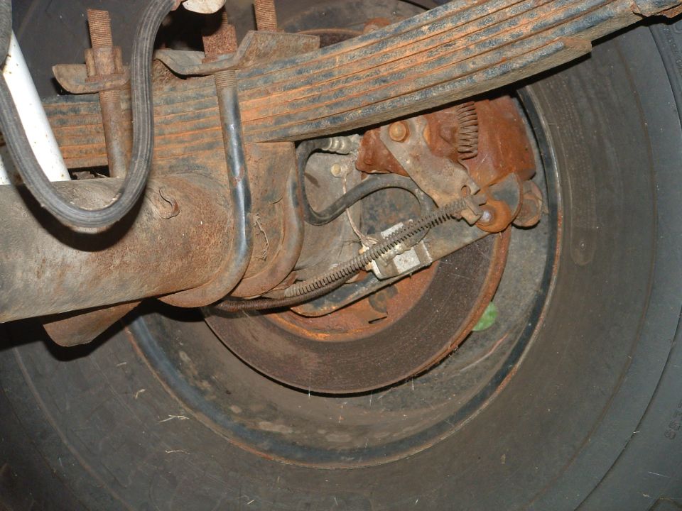 rear brake conversion...

1976 cadillac eldorado calipers
az-kickin.com kit..
1978 chevy 14bolt full floater axle...