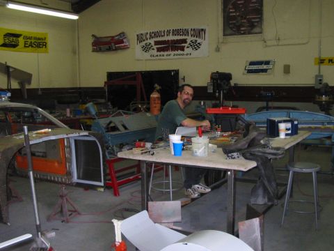 1987 Ford Thunderbird - Me hard at work building the electrical controls for Hondaliner