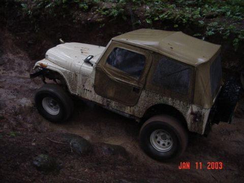 1989 Ford Bronco - He's a little skinnier so he misses the bad spots