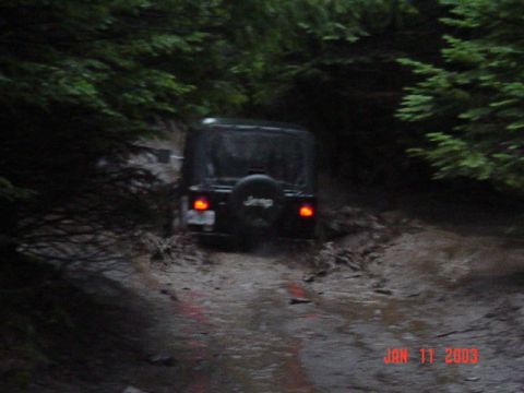1989 Ford Bronco - Jeep in a Little water crossing