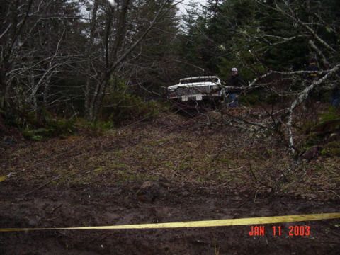 1989 Ford Bronco - So were gonna pull from the side and around a tree