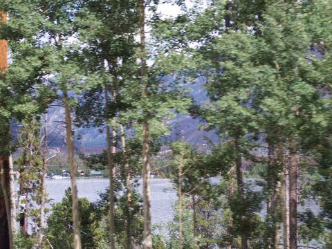 1972 Ford Ranchero - A scenic view of a lake surrounded by trees and mountains.