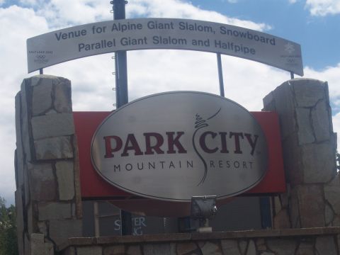 1972 Ford Ranchero - Signage at Park City Mountain Resort indicates it hosted events for the 2002 Salt Lake Olympics.