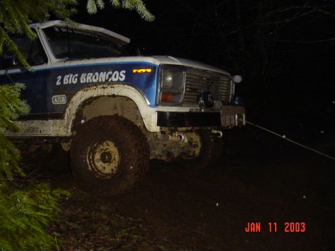 1989 Ford Bronco - Todd got to use the winch again!! after this it was time to go home.