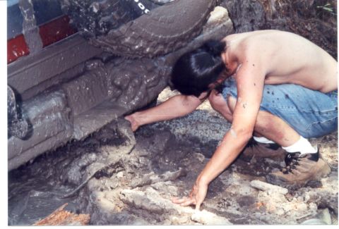 1989 Ford Bronco - Hooking up the cable