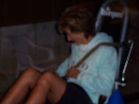 1972 Ford Ranchero - A person is seated and buckled up in a vehicle's interior.