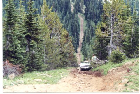 1989 Ford Bronco - This hill looks worse than it is.