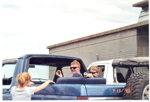 1989 Ford Bronco - Another shot of the kids